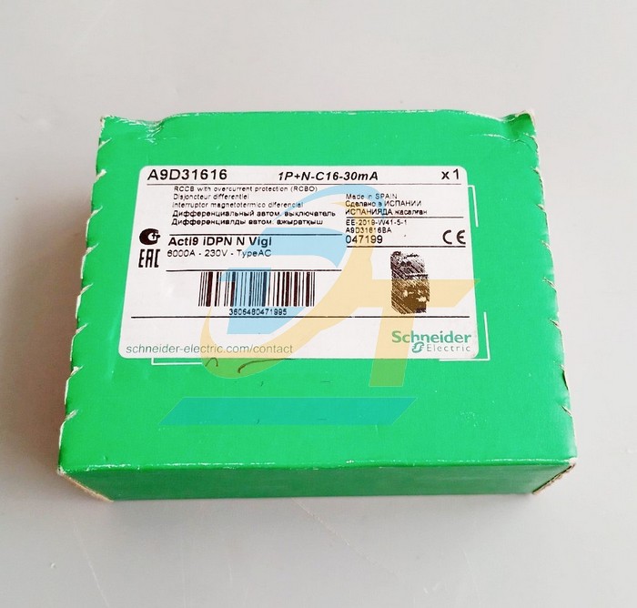Cầu dao chống giật RCBO Acti9 iDPN (1P+N) 16A 30mA 230V Schneider A9D31616 A9D31616 SCHNEIDER | Gi&aacute; rẻ nhất - C&ocirc;ng Ty TNHH Thương Mại Dịch Vụ Đạt T&acirc;m
