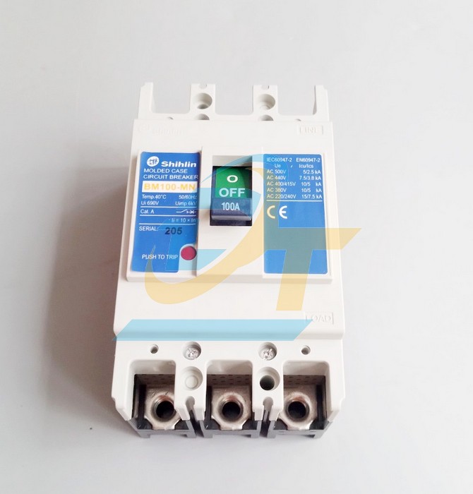 Cầu dao điện MCCB (khối) Shihlin BM100-MN 3P 100A 10kA  Shihlin | Gi&aacute; rẻ nhất - C&ocirc;ng Ty TNHH Thương Mại Dịch Vụ Đạt T&acirc;m