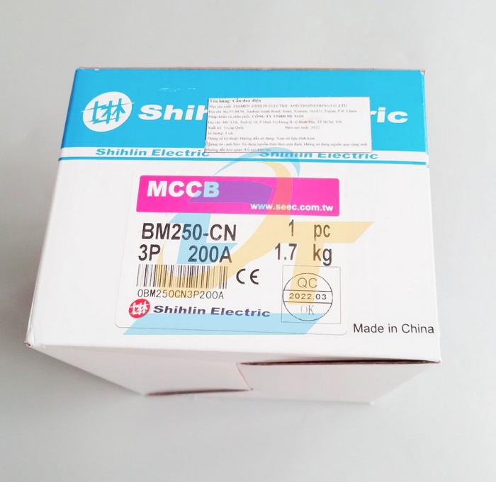 Cầu dao điện MCCB (khối) Shihlin BM250-CN 3P 200A 22kA  Shihlin | Gi&aacute; rẻ nhất - C&ocirc;ng Ty TNHH Thương Mại Dịch Vụ Đạt T&acirc;m