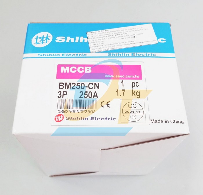 Cầu dao điện MCCB (khối) Shihlin BM250-CN 3P 250A 22kA  Shihlin | Gi&aacute; rẻ nhất - C&ocirc;ng Ty TNHH Thương Mại Dịch Vụ Đạt T&acirc;m
