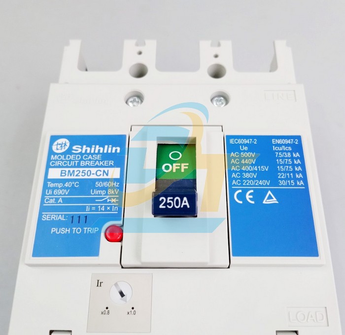 Cầu dao điện MCCB (khối) Shihlin BM250-CN 3P 250A 22kA  Shihlin | Gi&aacute; rẻ nhất - C&ocirc;ng Ty TNHH Thương Mại Dịch Vụ Đạt T&acirc;m