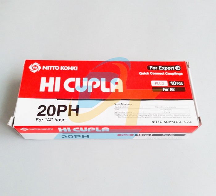 Khớp nối nhanh kh&iacute; n&eacute;n Cupla Nitto-Kohki 20PH 20PH NITTO-KOHKI | Gi&aacute; rẻ nhất - C&ocirc;ng Ty TNHH Thương Mại Dịch Vụ Đạt T&acirc;m