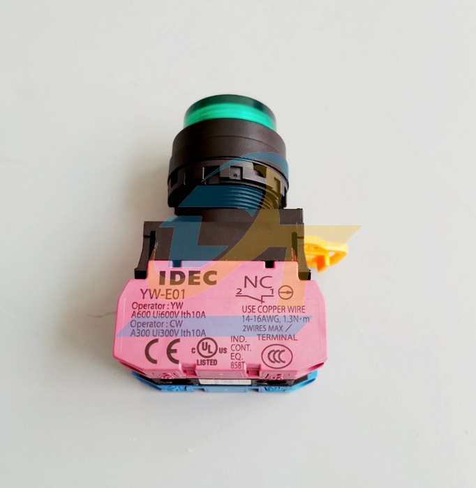 N&uacute;t nhấn giữ c&oacute; đ&egrave;n 24V phi 22 m&agrave;u xanh l&aacute; Idec YW1L-A2E11Q4G  IDEC | Gi&aacute; rẻ nhất - C&ocirc;ng Ty TNHH Thương Mại Dịch Vụ Đạt T&acirc;m