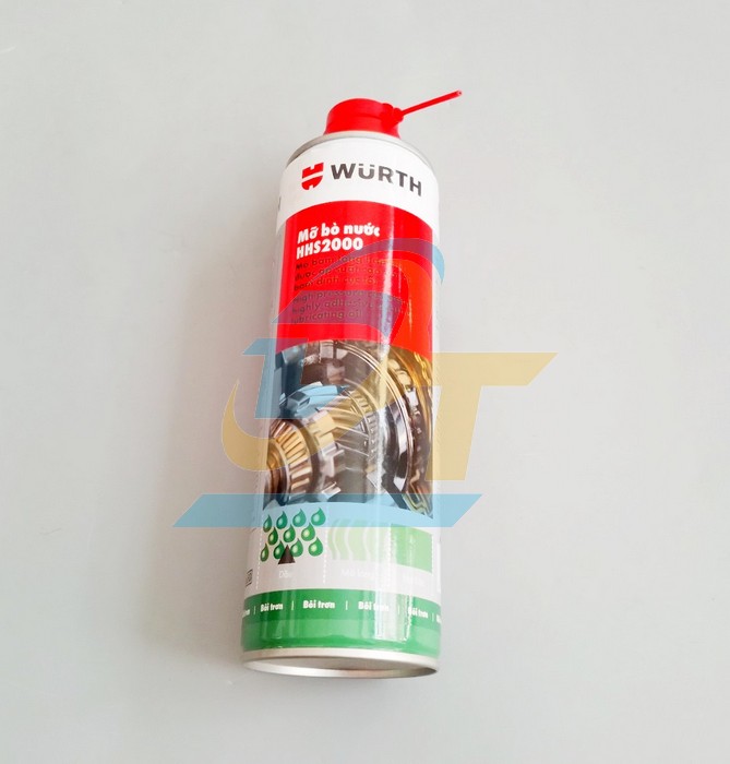 Chai xịt mỡ b&ograve; nước b&ocirc;i trơn chịu nhiệt 500ml Wurth HHS 2000 HHS 2000 WURTH | Gi&aacute; rẻ nhất - C&ocirc;ng Ty TNHH Thương Mại Dịch Vụ Đạt T&acirc;m