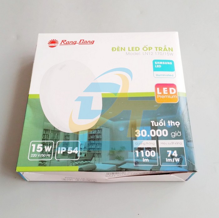 Đ&egrave;n ốp trần 15W 6500K Rạng Đ&ocirc;ng LN12 170/15W LN12 170/15W RangDong | Gi&aacute; rẻ nhất - C&ocirc;ng Ty TNHH Thương Mại Dịch Vụ Đạt T&acirc;m
