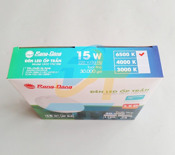 Đ&egrave;n ốp trần 15W 6500K Rạng Đ&ocirc;ng LN12 170/15W LN12 170/15W RangDong | Gi&aacute; rẻ nhất - C&ocirc;ng Ty TNHH Thương Mại Dịch Vụ Đạt T&acirc;m