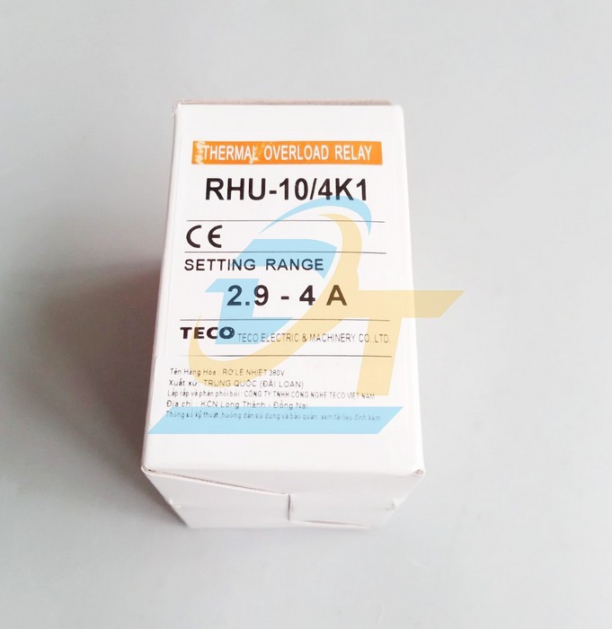 Relay nhiệt 2.9-4A Teco RHU-10/4K1 RHU-10/4K1 Teco | Gi&aacute; rẻ nhất - C&ocirc;ng Ty TNHH Thương Mại Dịch Vụ Đạt T&acirc;m