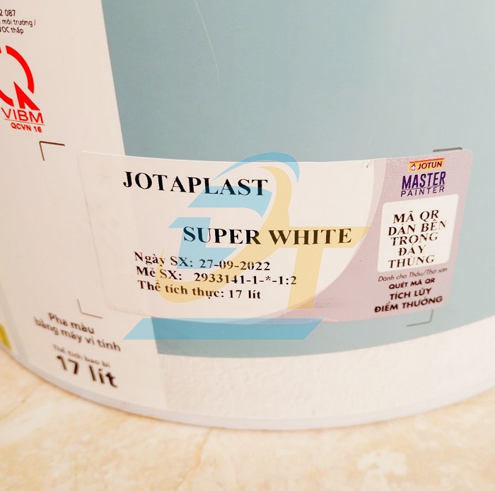 Sơn nội thất Jotun Jotaplast Si&ecirc;u trắng Super White 17L - Th&ugrave;ng 17L  JOTUN | Gi&aacute; rẻ nhất - C&ocirc;ng Ty TNHH Thương Mại Dịch Vụ Đạt T&acirc;m