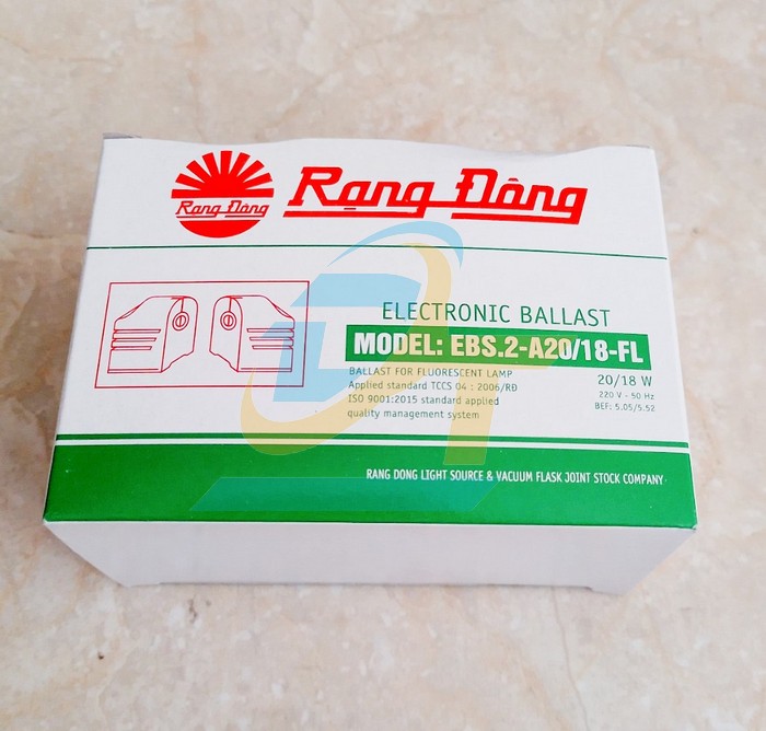 Tăng ph&ocirc; (Ballast) điện tử Rạng Đ&ocirc;ng 20/18W EBS.2-A20/18-FL  RangDong | Gi&aacute; rẻ nhất - C&ocirc;ng Ty TNHH Thương Mại Dịch Vụ Đạt T&acirc;m