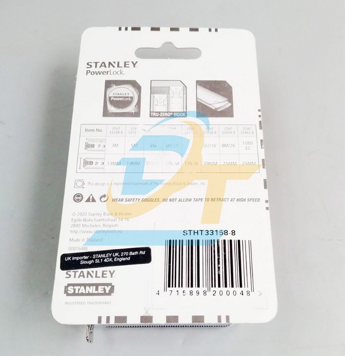 Thước cuộn PowerLock 5m Stanley STHT33158-8 STHT33158-8 Stanley | Gi&aacute; rẻ nhất - C&ocirc;ng Ty TNHH Thương Mại Dịch Vụ Đạt T&acirc;m