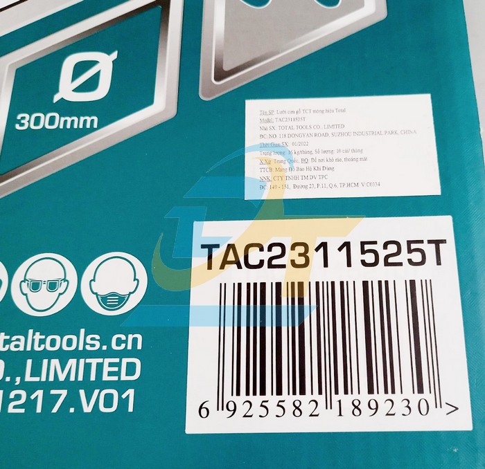 Lưỡi cưa gỗ hợp kim TCT 40 răng 300x30mm Total TAC2311525T TAC2311525T Total | Gi&aacute; rẻ nhất - C&ocirc;ng Ty TNHH Thương Mại Dịch Vụ Đạt T&acirc;m