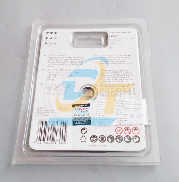 Đĩa cắt kim cương 105x20/16x1.9mm Bosch 2608603726 2608603726 Bosch | Gi&aacute; rẻ nhất - C&ocirc;ng Ty TNHH Thương Mại Dịch Vụ Đạt T&acirc;m