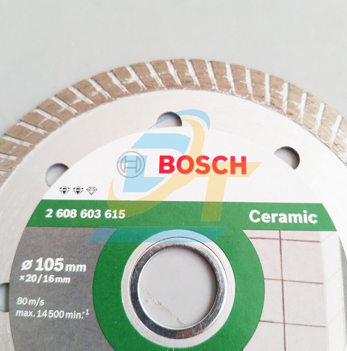 Đĩa cắt kim cương Turbo 105x20/16mm Ceramic Bosch 2608603615 2608603615 Bosch | Gi&aacute; rẻ nhất - C&ocirc;ng Ty TNHH Thương Mại Dịch Vụ Đạt T&acirc;m