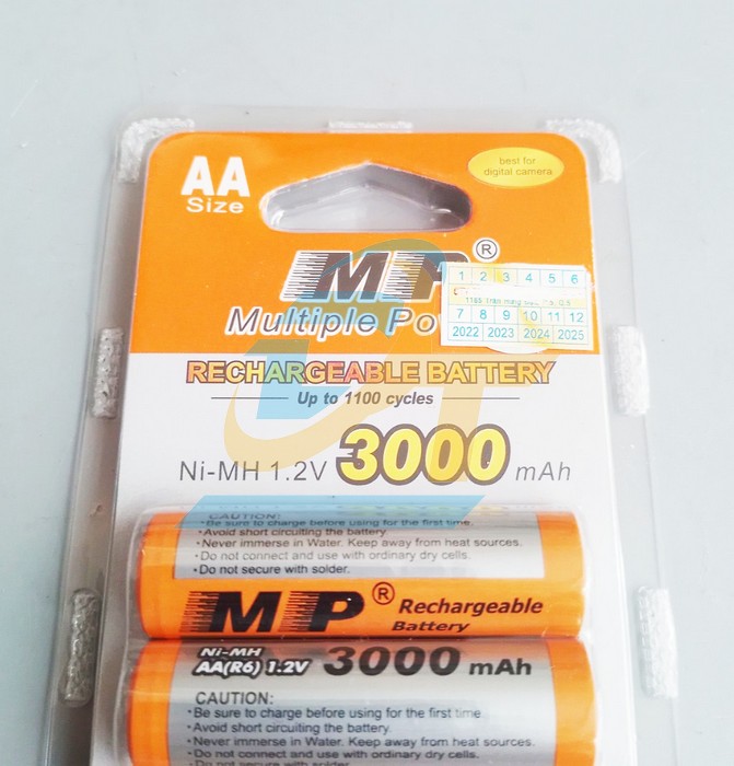 Pin sạc Ni-MH AA(R6) 1.2V 3000mAh MP  MP | Gi&aacute; rẻ nhất - C&ocirc;ng Ty TNHH Thương Mại Dịch Vụ Đạt T&acirc;m