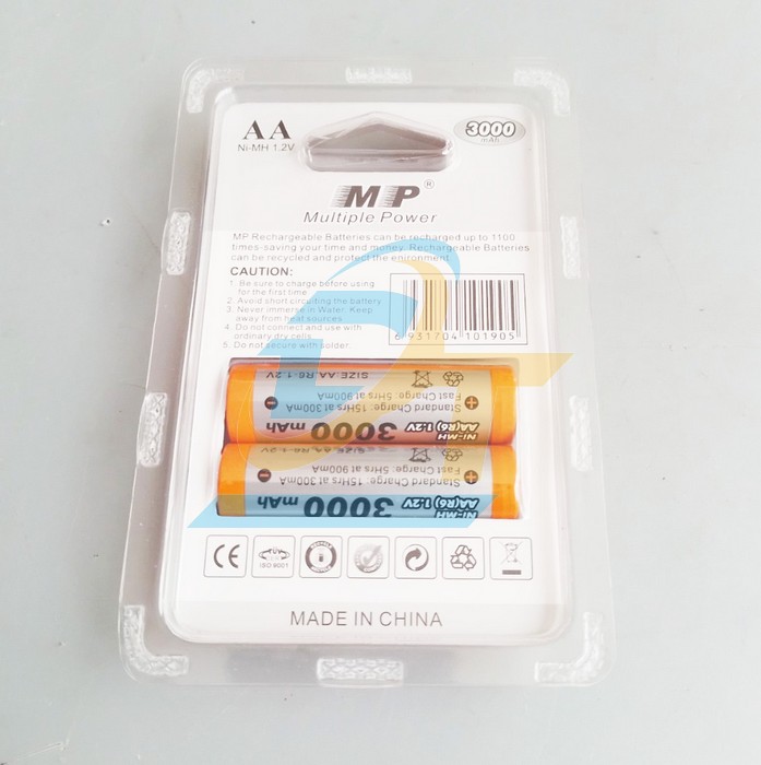 Pin sạc Ni-MH AA(R6) 1.2V 3000mAh MP  MP | Gi&aacute; rẻ nhất - C&ocirc;ng Ty TNHH Thương Mại Dịch Vụ Đạt T&acirc;m