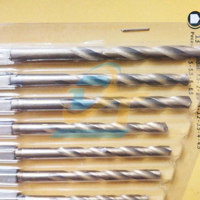 Bộ mũi khoan xoắn HSS phủ titanium chu&ocirc;i lục gi&aacute;c 13 chi tiết 1.5-6.5mm  China | Gi&aacute; rẻ nhất - C&ocirc;ng Ty TNHH Thương Mại Dịch Vụ Đạt T&acirc;m