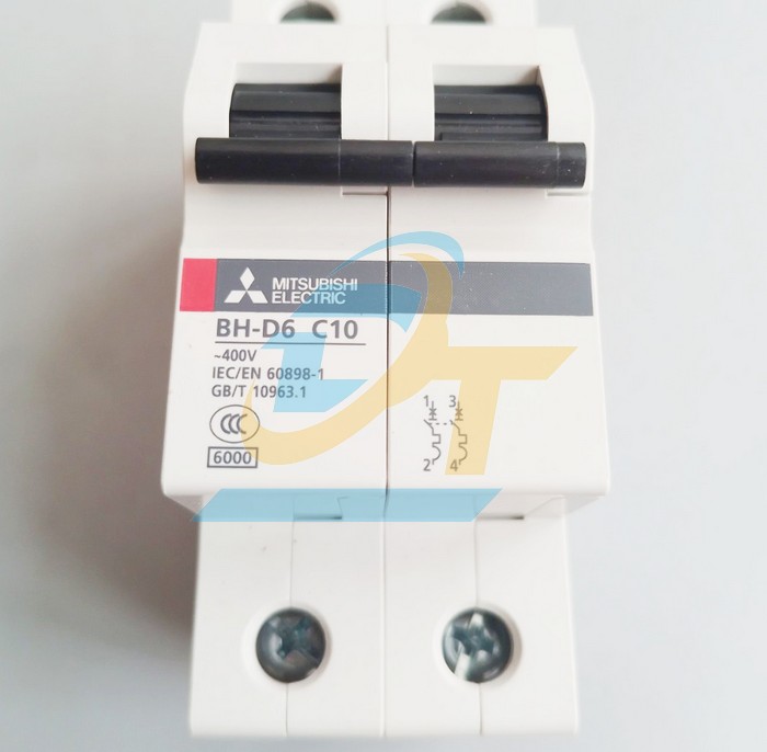 Cầu dao tự động MCB Mitsubishi BH-D6 (Type C N) 2P 10A 6kA  MITSUBISHI | Gi&aacute; rẻ nhất - C&ocirc;ng Ty TNHH Thương Mại Dịch Vụ Đạt T&acirc;m