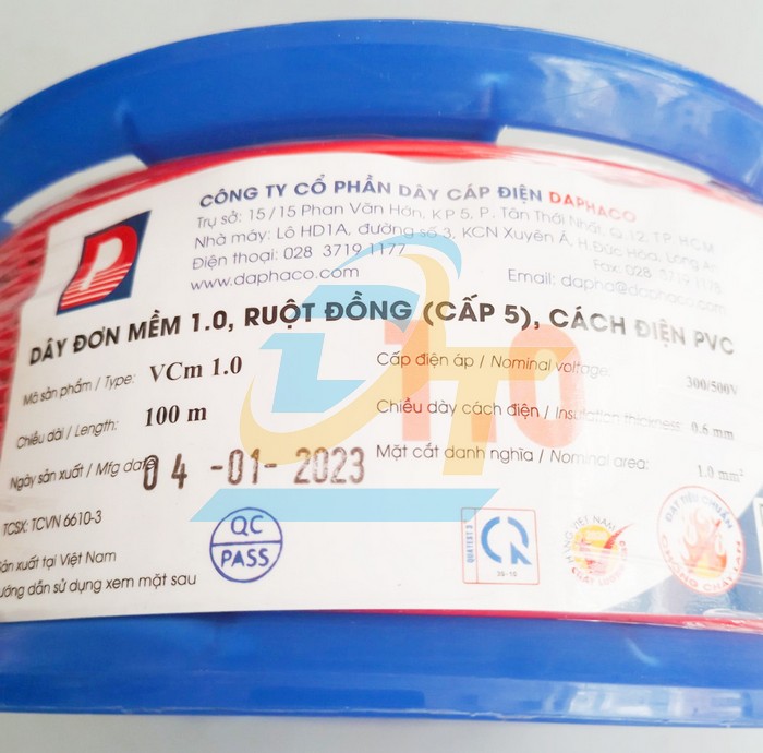 D&acirc;y c&aacute;p điện đơn mềm 1 l&otilde;i Lion VCm 1.0  Daphaco | Gi&aacute; rẻ nhất - C&ocirc;ng Ty TNHH Thương Mại Dịch Vụ Đạt T&acirc;m