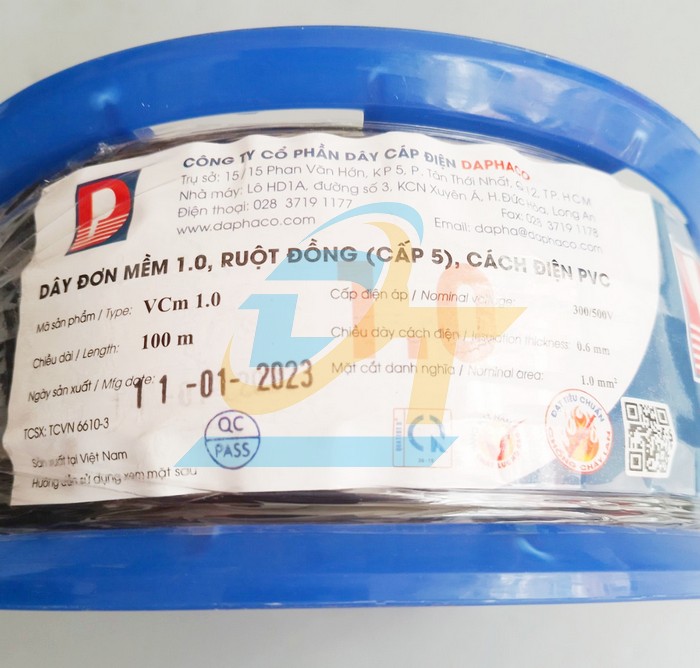 D&acirc;y c&aacute;p điện đơn mềm 1 l&otilde;i Lion VCm 1.0  Daphaco | Gi&aacute; rẻ nhất - C&ocirc;ng Ty TNHH Thương Mại Dịch Vụ Đạt T&acirc;m