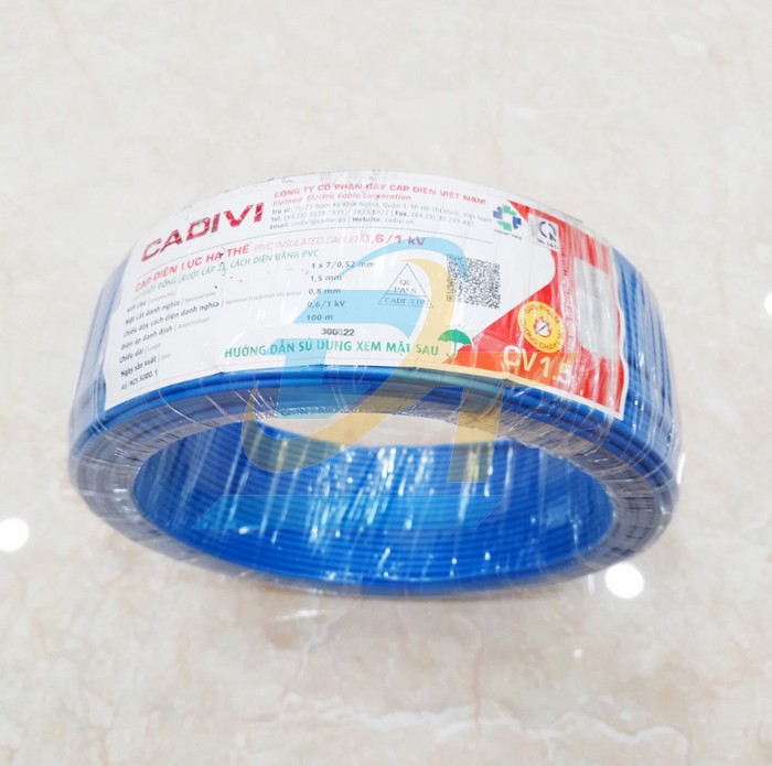 D&acirc;y điện Cadivi CV 1.5 - 0.6/1kV  Cadivi | Gi&aacute; rẻ nhất - C&ocirc;ng Ty TNHH Thương Mại Dịch Vụ Đạt T&acirc;m