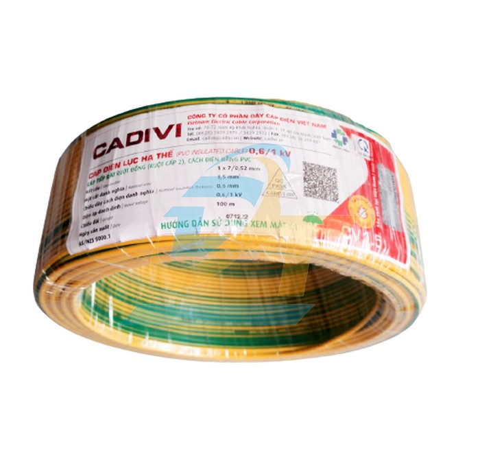 D&acirc;y điện Cadivi CV 1.5 - 0.6/1kV  Cadivi | Gi&aacute; rẻ nhất - C&ocirc;ng Ty TNHH Thương Mại Dịch Vụ Đạt T&acirc;m