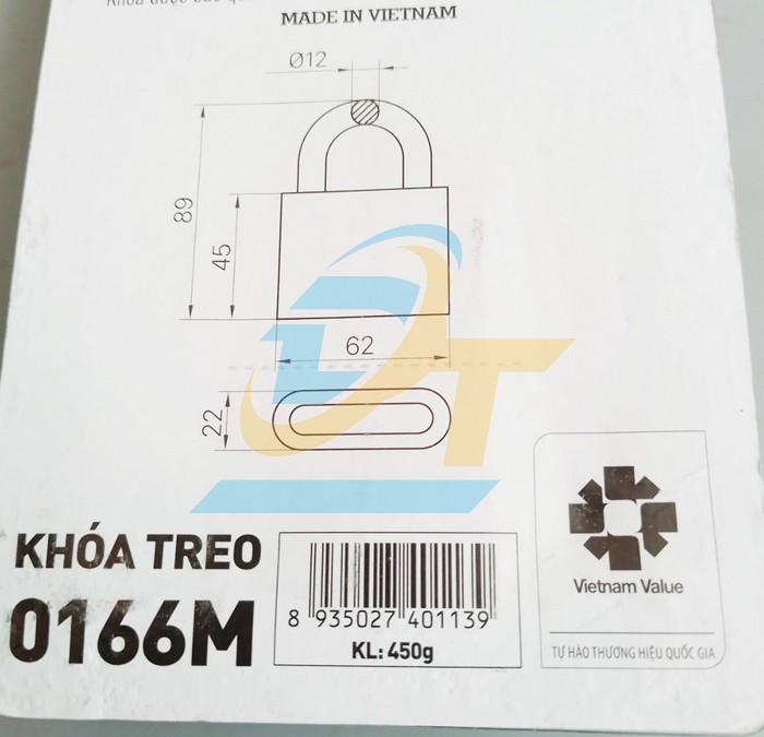 Kh&oacute;a treo đồng Việt Tiệp 0166M  VietTiep | Gi&aacute; rẻ nhất - C&ocirc;ng Ty TNHH Thương Mại Dịch Vụ Đạt T&acirc;m