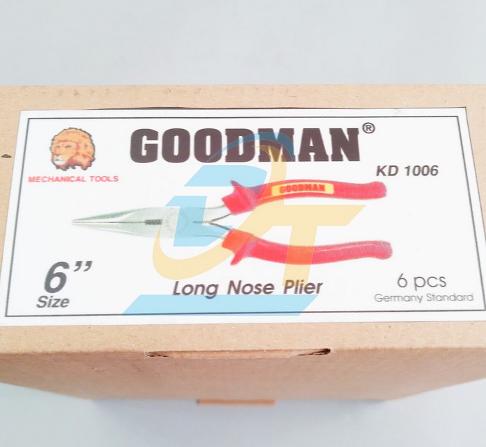 K&igrave;m nhọn c&aacute;n đỏ 6" Goodman KD-1006  Goodman | Gi&aacute; rẻ nhất - C&ocirc;ng Ty TNHH Thương Mại Dịch Vụ Đạt T&acirc;m