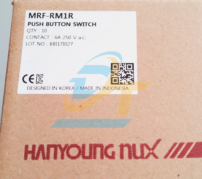 N&uacute;t nhấn nhả phi 22 kh&ocirc;ng đ&egrave;n m&agrave;u đỏ Hanyoung MRF-RM1R MRF-RM1R Hanyoung | Gi&aacute; rẻ nhất - C&ocirc;ng Ty TNHH Thương Mại Dịch Vụ Đạt T&acirc;m
