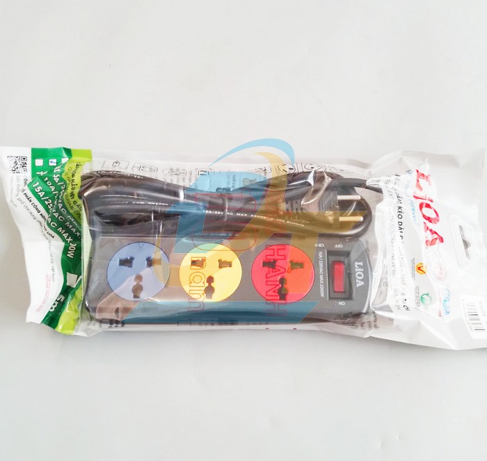 Ổ cắm 3 lỗ 3 chấu d&acirc;y d&agrave;i 3m c&oacute; c&ocirc;ng tắc LiOA 3DND3.2.10  LiOA | Gi&aacute; rẻ nhất - C&ocirc;ng Ty TNHH Thương Mại Dịch Vụ Đạt T&acirc;m