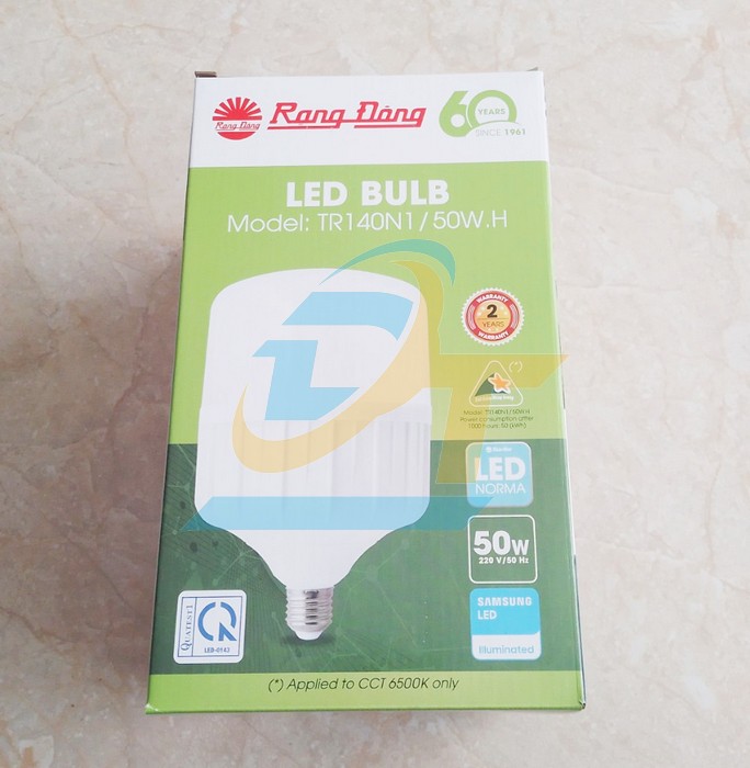 B&oacute;ng đ&egrave;n Led bulb trụ 50W E27 6500K Rạng Đ&ocirc;ng TR140N1/50W.H TR140N1/50W.H RangDong | Gi&aacute; rẻ nhất - C&ocirc;ng Ty TNHH Thương Mại Dịch Vụ Đạt T&acirc;m