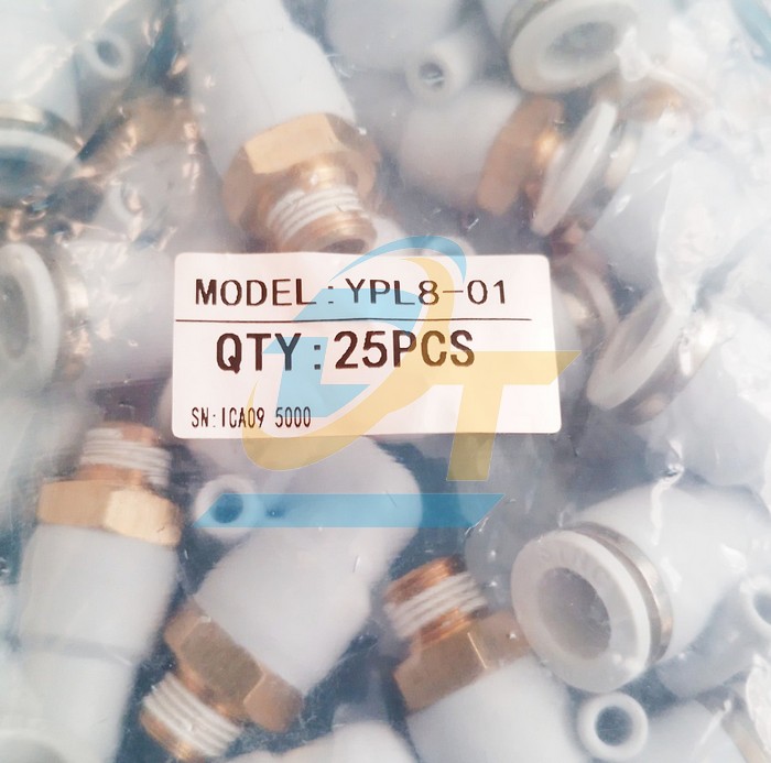 Co nối hơi chữ L phi 8mm - Ren ngo&agrave;i 9.6mm STNC YPL8-01  STNC | Gi&aacute; rẻ nhất - C&ocirc;ng Ty TNHH Thương Mại Dịch Vụ Đạt T&acirc;m