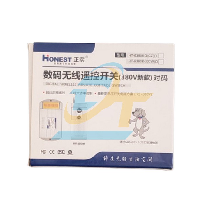 C&ocirc;ng tắc điều khiển từ xa 380V Honest HT-6380KG  HONEST | Gi&aacute; rẻ nhất - C&ocirc;ng Ty TNHH Thương Mại Dịch Vụ Đạt T&acirc;m