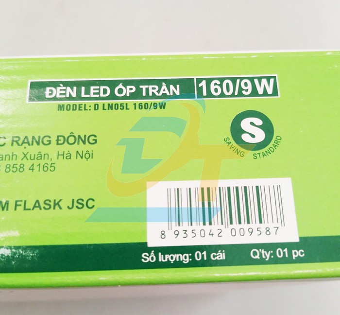 Đ&egrave;n Led ốp trần 9W 6500K Rạng Đ&ocirc;ng D LN05L 160/9W D LN05L 160/9W RangDong | Gi&aacute; rẻ nhất - C&ocirc;ng Ty TNHH Thương Mại Dịch Vụ Đạt T&acirc;m