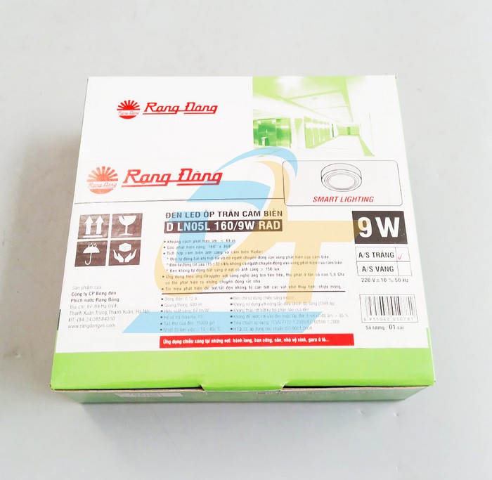Đ&egrave;n Led ốp trần 9W 6500K Rạng Đ&ocirc;ng D LN05L 160/9W D LN05L 160/9W RangDong | Gi&aacute; rẻ nhất - C&ocirc;ng Ty TNHH Thương Mại Dịch Vụ Đạt T&acirc;m