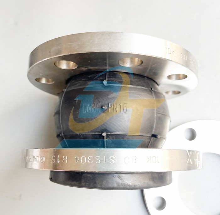 Khớp nối mềm cao su EPDM mặt b&iacute;ch inox 304 JIS 10K 3" - DN80  VietNam | Gi&aacute; rẻ nhất - C&ocirc;ng Ty TNHH Thương Mại Dịch Vụ Đạt T&acirc;m