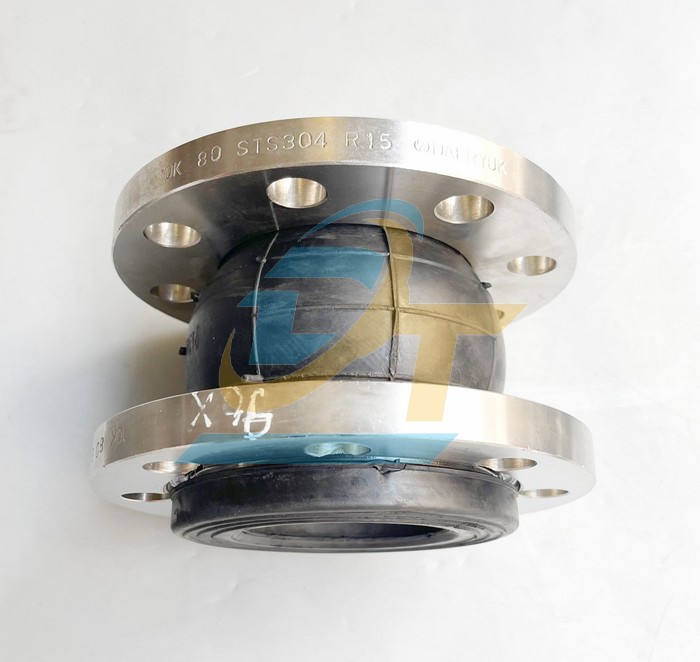 Khớp nối mềm cao su EPDM mặt b&iacute;ch inox 304 JIS 10K 3" - DN80  VietNam | Gi&aacute; rẻ nhất - C&ocirc;ng Ty TNHH Thương Mại Dịch Vụ Đạt T&acirc;m