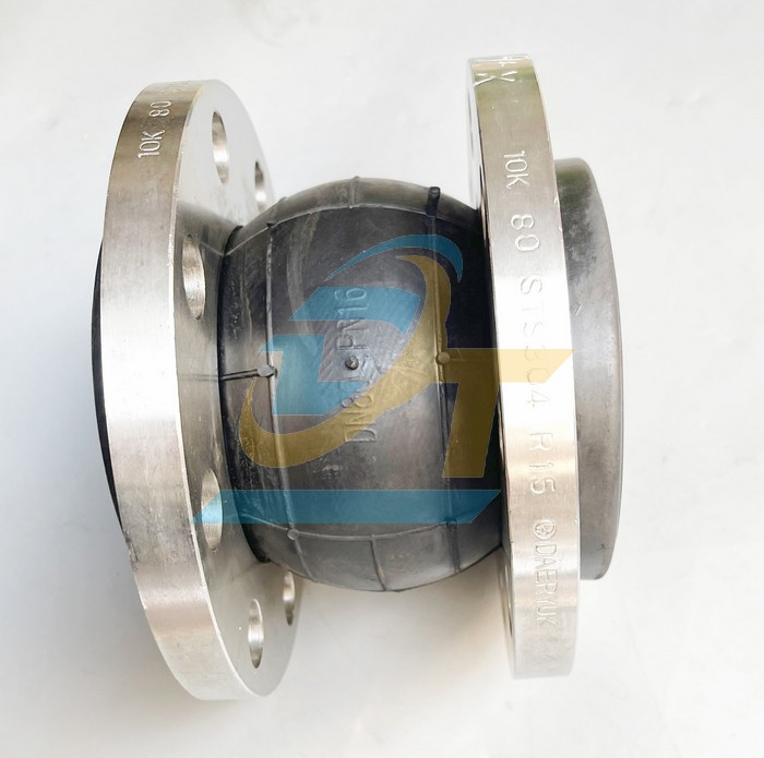 Khớp nối mềm cao su EPDM mặt b&iacute;ch inox 304 JIS 10K 3" - DN80  VietNam | Gi&aacute; rẻ nhất - C&ocirc;ng Ty TNHH Thương Mại Dịch Vụ Đạt T&acirc;m