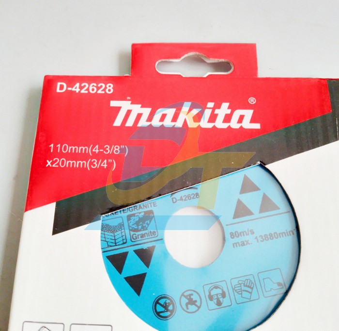 Lưỡi cắt kim cương 110x20mm Makita D-42628  Makita | Gi&aacute; rẻ nhất - C&ocirc;ng Ty TNHH Thương Mại Dịch Vụ Đạt T&acirc;m