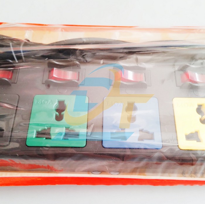 Ổ cắm điện 6 lỗ 3 chấu 6 c&ocirc;ng tắc, d&acirc;y 3m LiOA 6DOF32N 6DOF32N LiOA | Gi&aacute; rẻ nhất - C&ocirc;ng Ty TNHH Thương Mại Dịch Vụ Đạt T&acirc;m