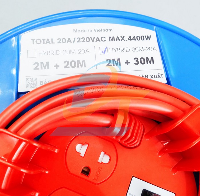 Ổ cắm quay tay kiểu Rulo 30m 20A LiOA HYBRID-30M-20A HYBRID-30M-20A LiOA | Gi&aacute; rẻ nhất - C&ocirc;ng Ty TNHH Thương Mại Dịch Vụ Đạt T&acirc;m