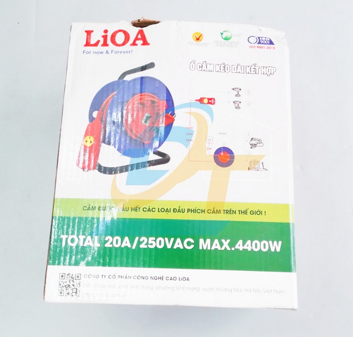 Ổ cắm quay tay kiểu Rulo 30m 20A LiOA HYBRID-30M-20A HYBRID-30M-20A LiOA | Gi&aacute; rẻ nhất - C&ocirc;ng Ty TNHH Thương Mại Dịch Vụ Đạt T&acirc;m