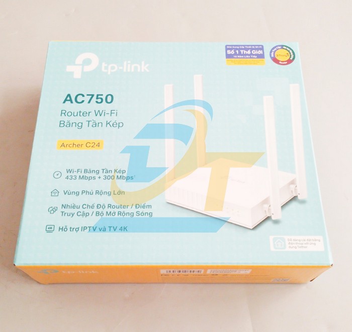Router Wifi chuẩn AC750 băng tần k&eacute;p TP-Link Archer C24  TP-Link | Gi&aacute; rẻ nhất - C&ocirc;ng Ty TNHH Thương Mại Dịch Vụ Đạt T&acirc;m