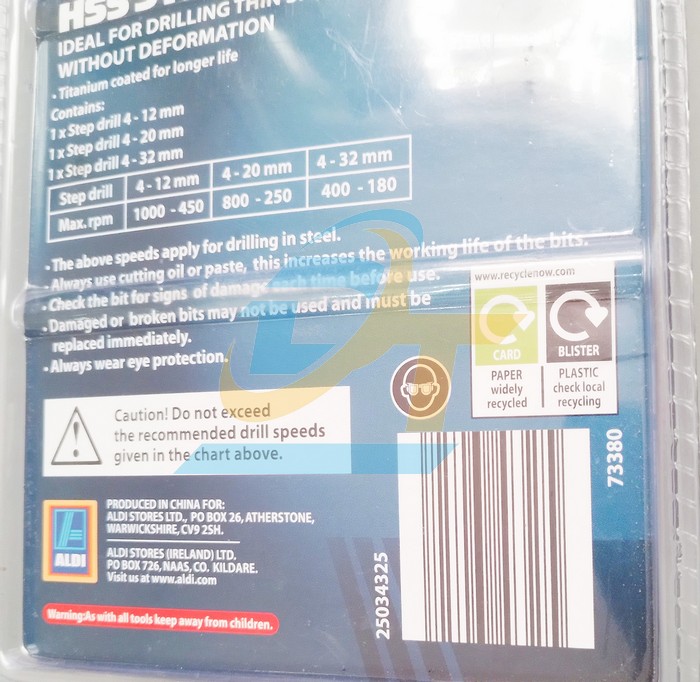 Bộ 3 mũi khoan th&aacute;p bước thẳng HSS phủ titanium 4-32mm  China | Gi&aacute; rẻ nhất - C&ocirc;ng Ty TNHH Thương Mại Dịch Vụ Đạt T&acirc;m