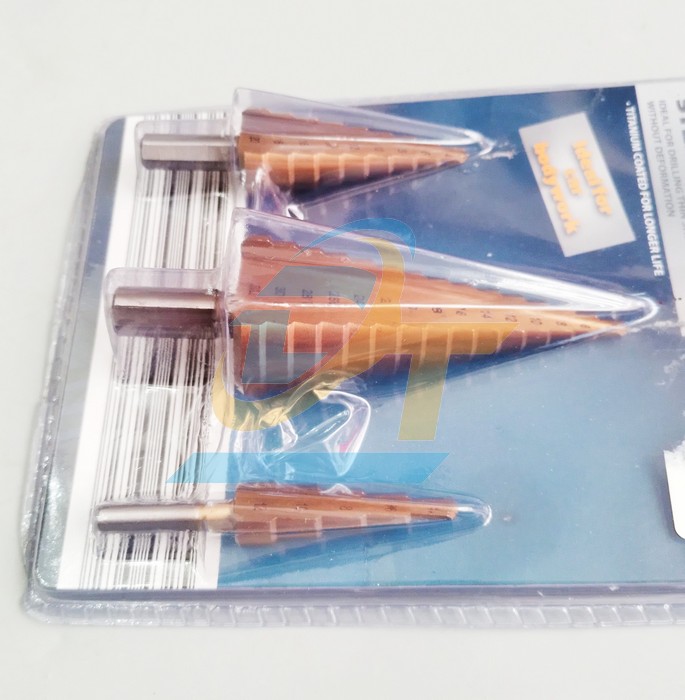 Bộ 3 mũi khoan th&aacute;p bước thẳng HSS phủ titanium 4-32mm  China | Gi&aacute; rẻ nhất - C&ocirc;ng Ty TNHH Thương Mại Dịch Vụ Đạt T&acirc;m