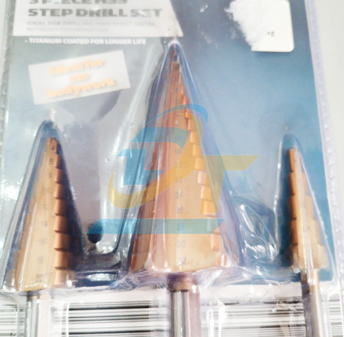 Bộ 3 mũi khoan th&aacute;p bước thẳng HSS phủ titanium 4-32mm  China | Gi&aacute; rẻ nhất - C&ocirc;ng Ty TNHH Thương Mại Dịch Vụ Đạt T&acirc;m
