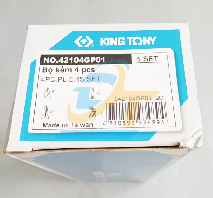Bộ 4 k&igrave;m Cắt - Điện - Nhọn - Mỏ quạ Kingtony 42104GP01 42104GP01 KingTony | Gi&aacute; rẻ nhất - C&ocirc;ng Ty TNHH Thương Mại Dịch Vụ Đạt T&acirc;m