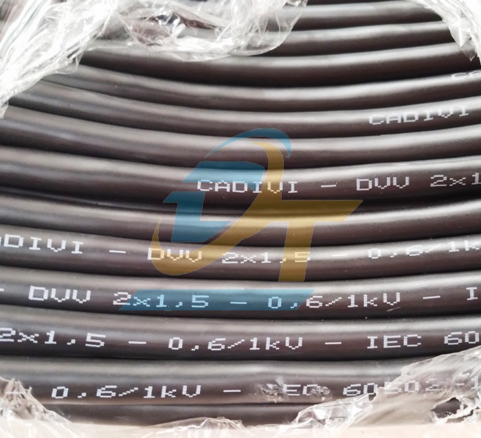C&aacute;p điều khiển kh&ocirc;ng m&agrave;n chắn Cadivi DVV 2x1.5 - 0.6/1kV  Cadivi | Gi&aacute; rẻ nhất - C&ocirc;ng Ty TNHH Thương Mại Dịch Vụ Đạt T&acirc;m