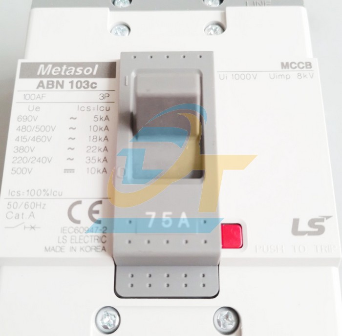 Cầu dao điện MCCB (khối) LS ABN103c 3P 75A 22kA  LS | Gi&aacute; rẻ nhất - C&ocirc;ng Ty TNHH Thương Mại Dịch Vụ Đạt T&acirc;m