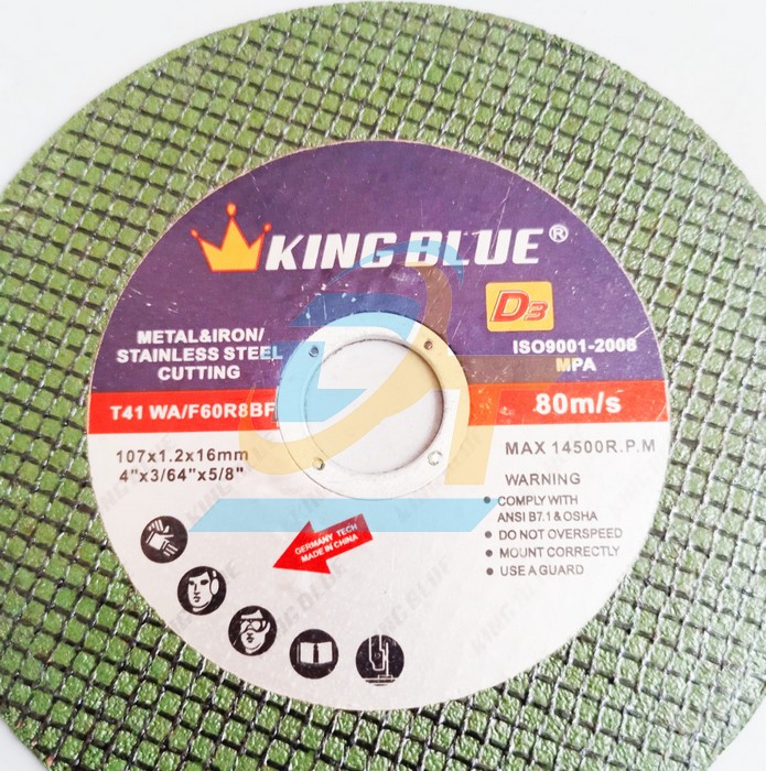 Đ&aacute; cắt sắt KingBlue 107x1.2x16  KINGBLUE | Gi&aacute; rẻ nhất - C&ocirc;ng Ty TNHH Thương Mại Dịch Vụ Đạt T&acirc;m