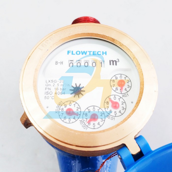 Đồng hồ đo nước DN20 Flowtech LXSG-20  FLOWTECH | Gi&aacute; rẻ nhất - C&ocirc;ng Ty TNHH Thương Mại Dịch Vụ Đạt T&acirc;m